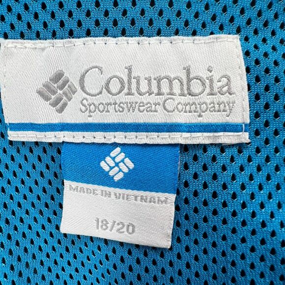 Columbia Boys Youth Jacket Size XL Zip Front Lined Windbreaker Hooded Outdoors - Picture 13 of 16